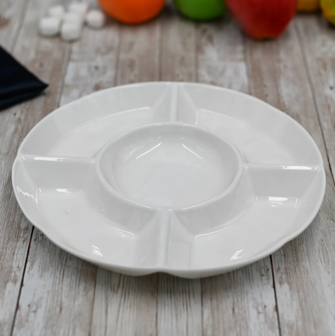 DIVIDED ROUND DISH 10" | 25.5 CM